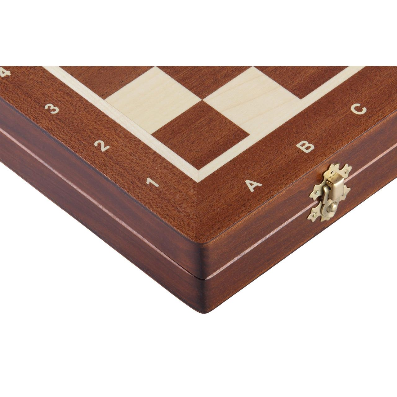 MAHOGANY Magnetic Chess Set
