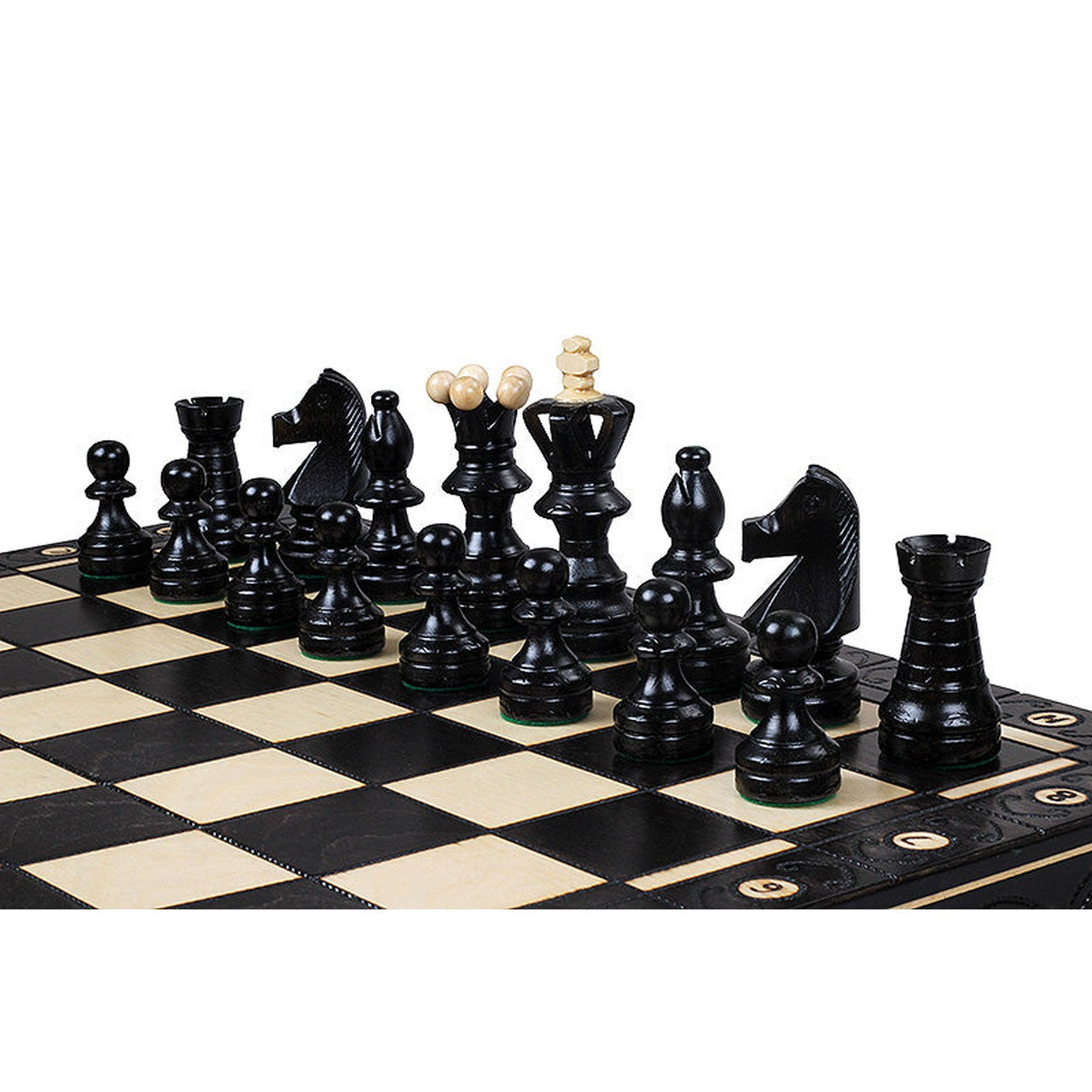 BLACK AMBASSADOR Chess Set | 55cm