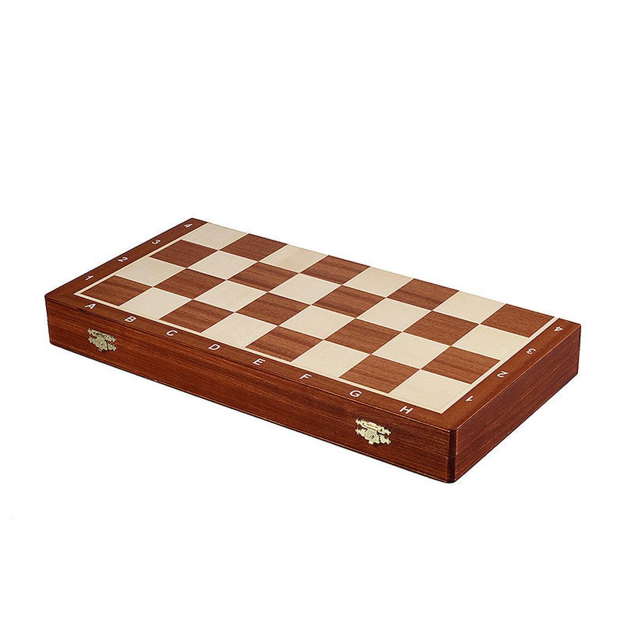 FRENCH STAUNTON BLACK Shakkipeli-Taitettava Virallinen Shakkisetti-TiberianChess.fi