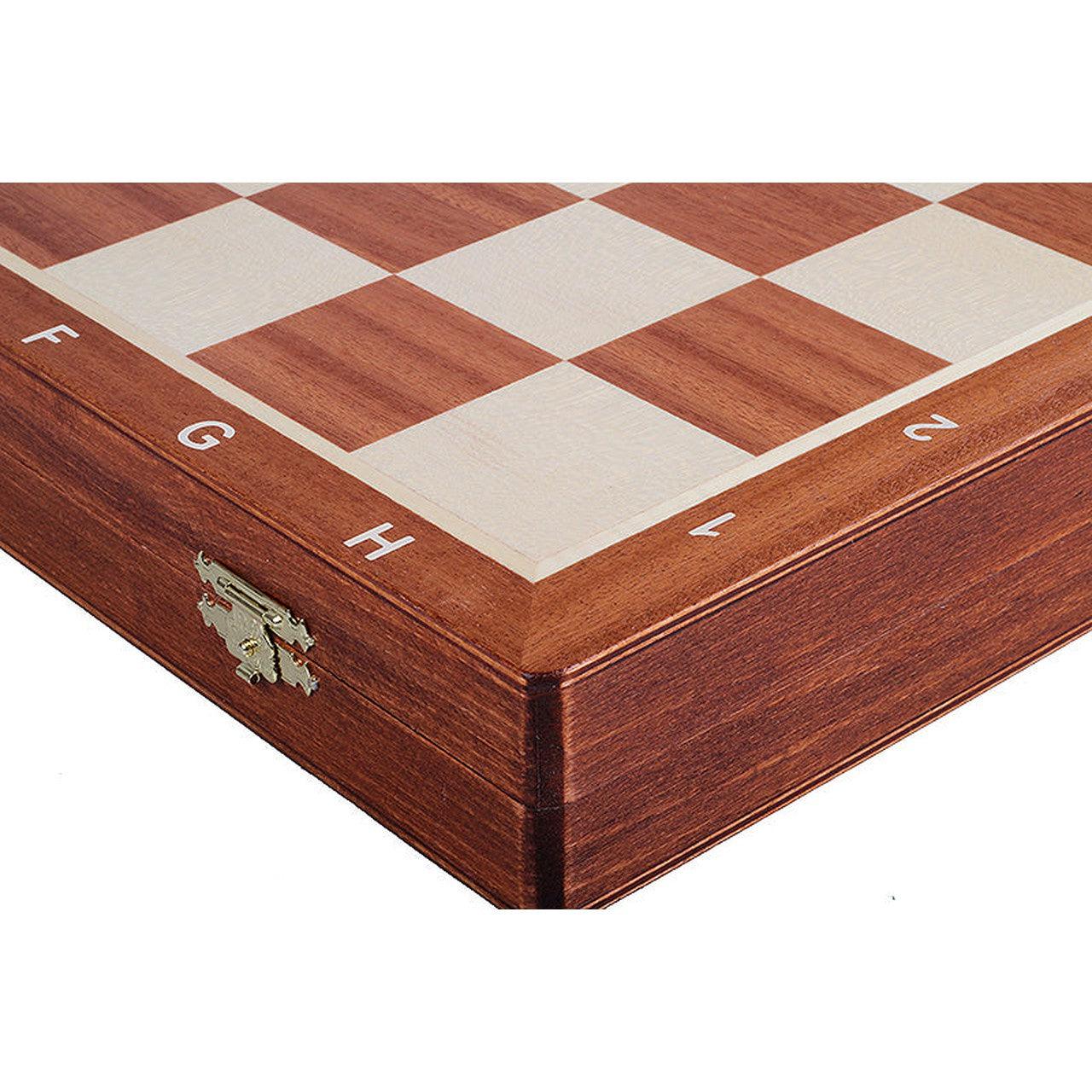 FRENCH STAUNTON BLACK Shakkipeli-Taitettava Virallinen Shakkisetti-TiberianChess.fi