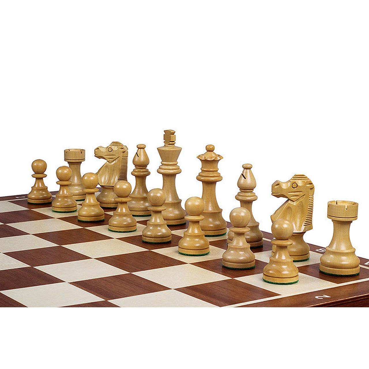 FRENCH STAUNTON BLACK Shakkipeli-Taitettava Virallinen Shakkisetti-TiberianChess.fi