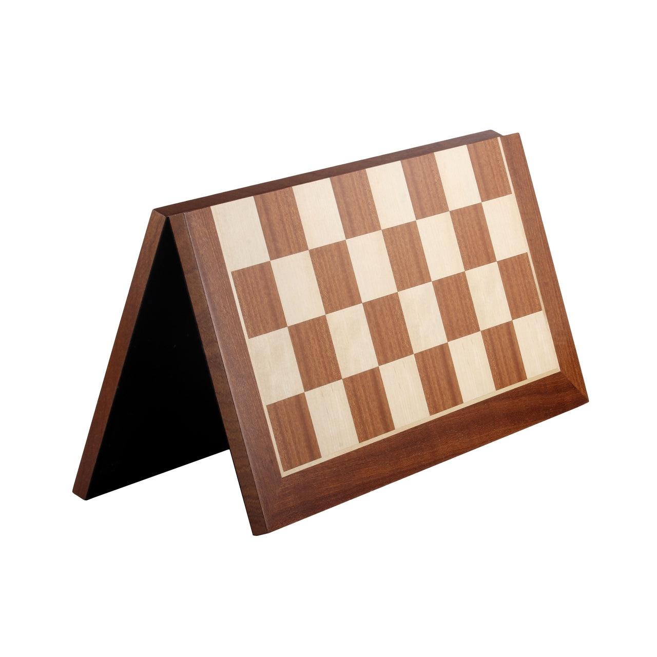 Folding Chess board MAHOGANY