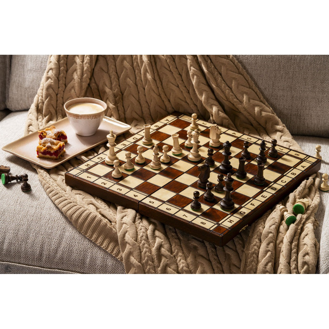 STAUNTON ASH Chess Set | 42 cm
