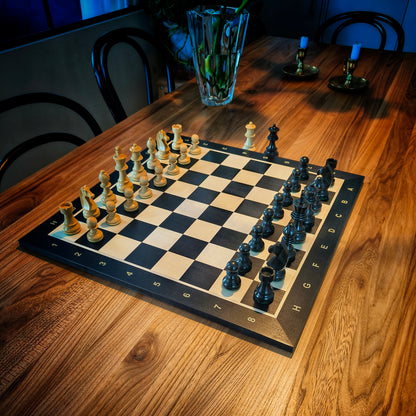 Chess Pieces GERMAN STAUNTON BLACK