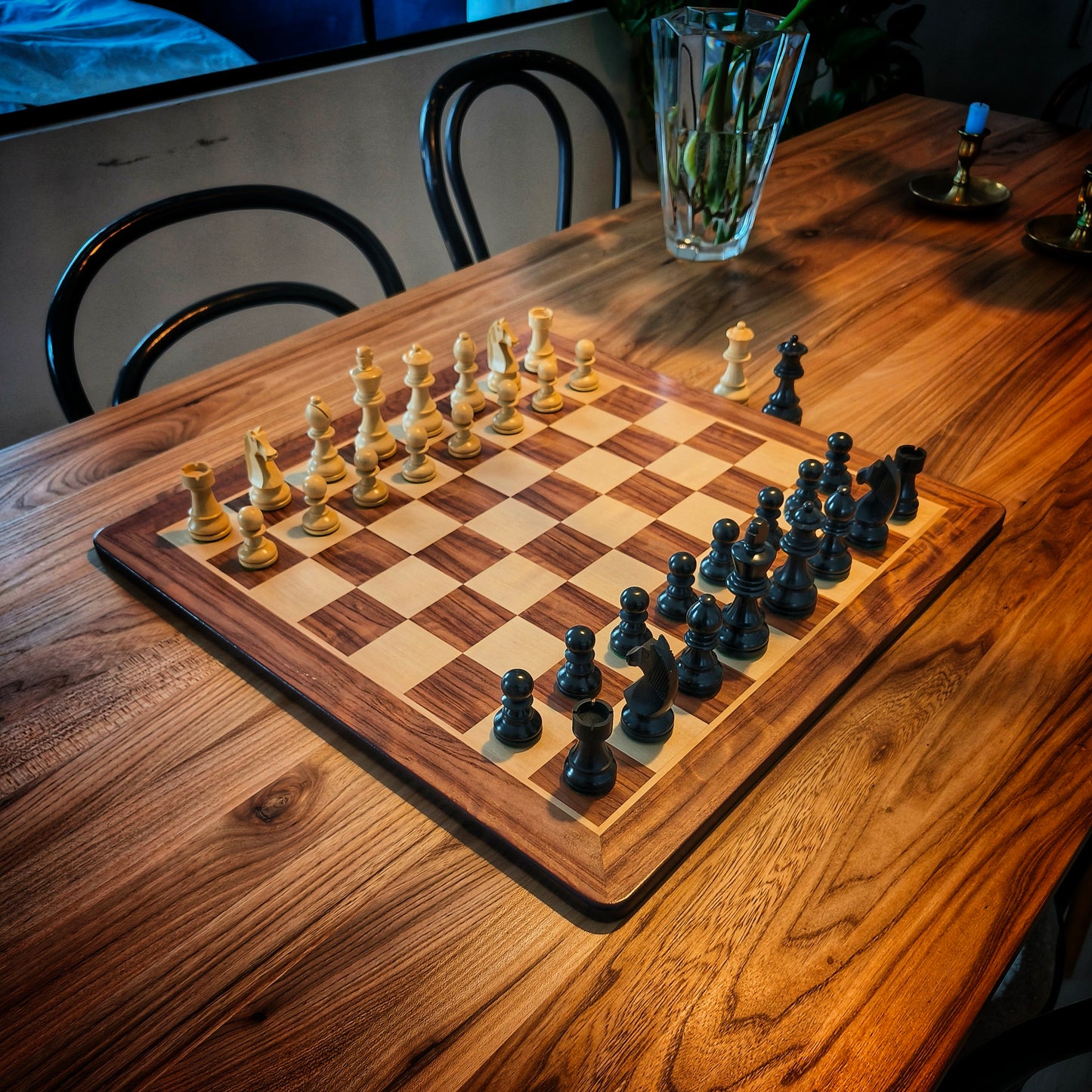 Chess Pieces GERMAN STAUNTON BLACK