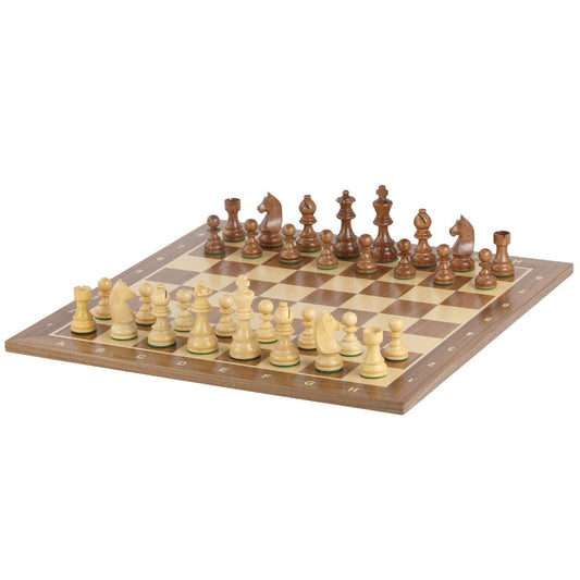 Chess Board WALNUT & Chess Pieces GERMAN STAUNTON