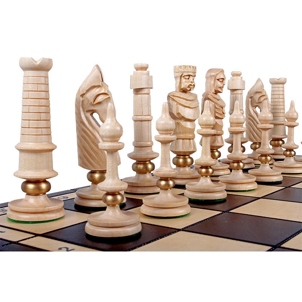 Luxury ROYAL LUX Exclusive Wooden Chess Set 65 X 65cm Hand 