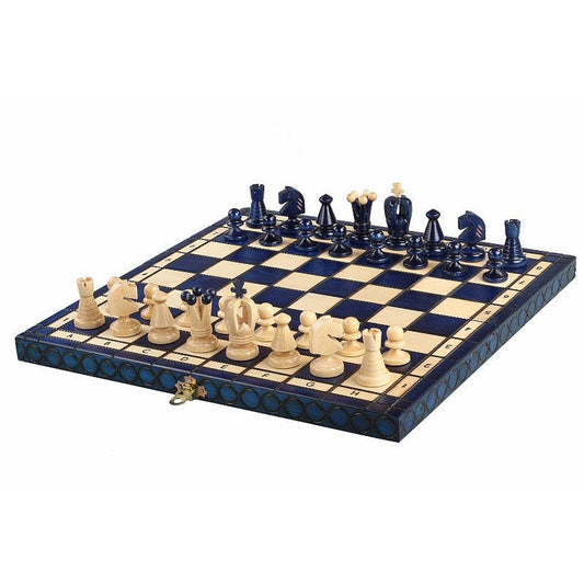 KING'S BLUE Chess Set | 38cm