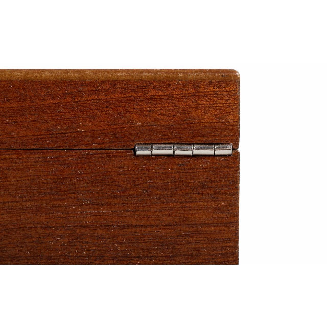 High-quality storage box for chess pieces Mahogany